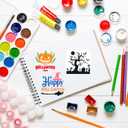 6" Halloween Stencils for Painting on Wood, 25 Pcs Reusable Plastic Drawing Spraying Templates for Greeting Cards, Crafts, Ornaments, Wall, Window, Door - Holiday DIY Decoration