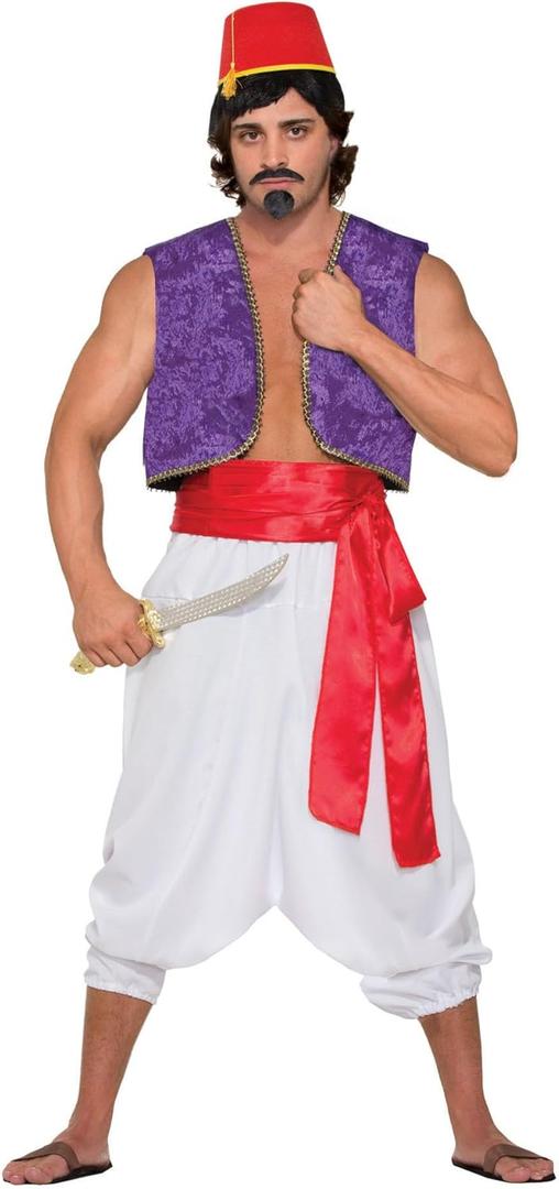 Rubies Desert Prince Purple Genie Vest for Adults, Men's (One Size)
