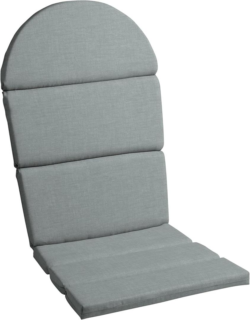 Arden Outdoor Foam Adirondack Cushion, 21.5 x 19, Water Repellent, Fade Resistant, Foam Cushion for Adirondack Chairs Stone Grey Leala