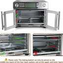 Air Fryer Accessories for Emeril Lagasse Dual Zone 25 QT Oven, Baking Set with Air Fryer Basket Baking Pan Parchment Paper Disposable Airfryer Liner for Emeril Lagasse Dual Zone 360 Extra Large