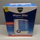 Vicks Warm Mist Humidifier Filter-Free 1-Gal Tank, Auto Shut-Off, Night Light, VapoPad and VapoSteam Compatible