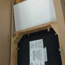 Nathan James Bailey Boucle Upholstered Rattan Bar Stool, Counter Height Stool with Natural Rattan Woven Back For Kitchen Island, Light Brown