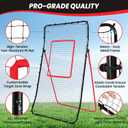 BAGAIL Volleyball Rebounder Net 7x4 Ft, Bounce Back Training Equipment with Unique Curved Frame for Better Catching, 5 Adjustable Angles for Volleying & Spiking, Easy Set Up & Sturdy Base