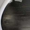 Everton 48 Black Mango Wood Oval Coffee Table  Modern Living Room Accent