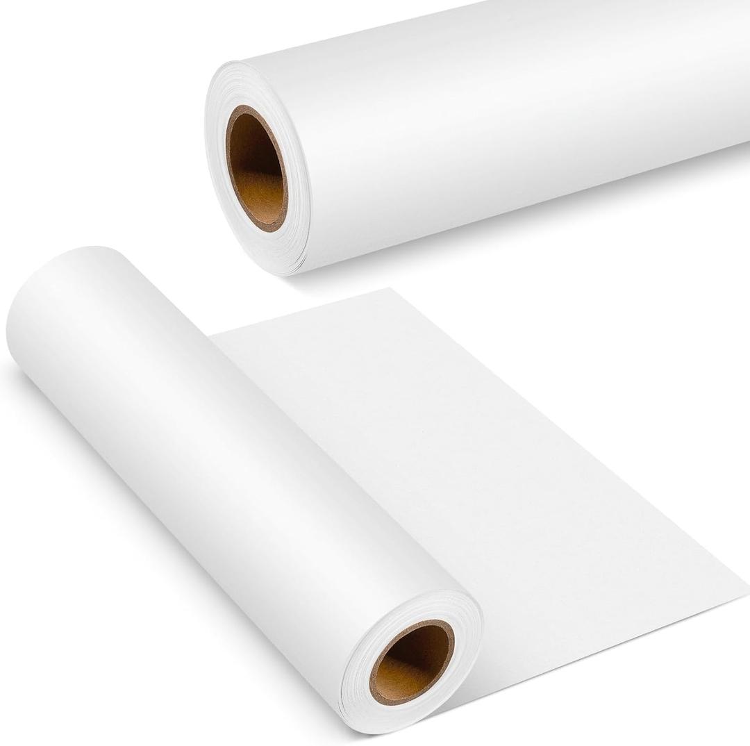 Frienda Unpasted Heavyweight Paper Wallpaper Liner, Pre-Pasted Wallpaper Liner for Textured Walls, White (15 in X 200 ft)