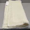 RESARE Waffle Bathroom Runner Rugs, Super Absorbent Bath Mat Non Slip Washable Quick Dry, Ultra Soft Quick Dry Boho Bath Rugs with Tassels for Hallway Bedroom Laundry Room, 2'x4'(24"x48"), Cream