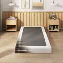 EMODA 5 Inch Twin Box Spring Bed Base, 1500 LBS Heavy Duty Metal Mattress Foundation with Fabric Cover, Easy Assembly