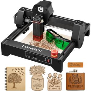LONGER RAY5 Laser Engraver 3500mW High Precision 0.04 * 0.04mm Laser Cutter and Engraving Machine 130x140mm Working Area Laser Cutter for Wood Metal Acrylic Glass