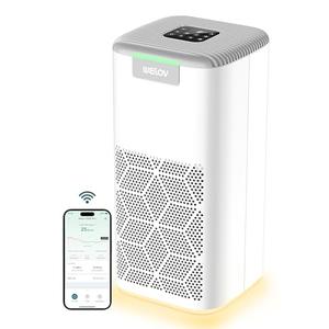 WELOV Smart Air Purifiers for Home Large Room, Smart WiFi Alexa Control, 1570 Sq. Ft. Coverage, PM2.5 Monitor, H13 True HEPA Air Purifiers for Pets Capture Pet Hair Dander Pollen Smoke Dust, P200 Pro