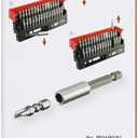 VESSEL IMPACT BALL™ Torsion Bit 30+1 PC. Set in SLIDE CASE No.IB31P02U Made in Japan by VESSEL