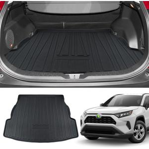 Powerty Cargo Mat for 2019-2024 2025 Toyota RAV4, All Weather TPE Cargo Mat Liner for RAV4 Rear Trunk