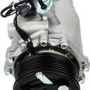 ECCPP AC Compressor 2002-2006 for Honda CR-V CRV 2.4L AC Compressor with Clutch Rapid Cooling HS110R (57881/58881)