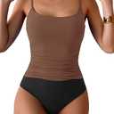 Women's One Piece Swimsuit Tummy Control Slimming Bathing Suit Color Block Ruched Swimwear Medium