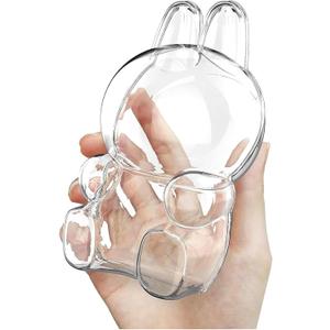 2 x Protective Case Compatible with Have A Seat Figure-Clear PVC Portable Storage Box with Keychain, Dustproof Scratch-Resistant Collector Display Compatible with Sitting Series (Figure Not Included)