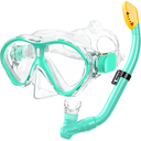 Gintenco Kids Snorkel Set, Diving Mask for Children as Unisex Kids Swimming Goggles, Anti-Fog Diving Mask and Dry Top Snorkel Combo Set for Junior and Youth