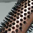 Upgraded Infrared Bounce Brush, Heated Thermal Round Brush with 5 Heat Settings & LED Display, 1.5 Inch lonic for Hair Straightener & Curling Wand, Dual Voltage, Blowout Look, Gifts for Women