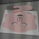 INIA Red Light Therapy Mask for Face 4 Light Modes with 850nm NIR, Red & Blue LED Light Therapy, 2600mAh Rechargeable LED Face Mask for Radiant Glow at Home, Pink