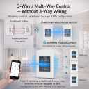 LANBON Smart Light Switch,1/2/3 Gang,3 Way for Whole House, LCD Magic Panel by WiFi Mesh Never be Offline, 2.4G Wi-Fi Smart Switch Compatible with Alexa&Google Home, Neutral Wire Required, L8-HS-White