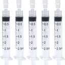 2.5ml Syringes Without Needles, 2.5cc Luer Lock Syringe - Disposable Individually Wrapped(100 Pack)
