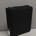 Toploader Binder, 4-Pocket Holds 128 Cards in 3" x 4" Rigid Card Holders | Label Design | Waterproof PU Leather | Ringless Double-Sided Pages for TCG/Trading Cards,Sports or MTG Cards-ByderPro