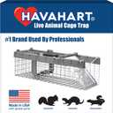 Havahart Small 1-Door Humane Live Catch and Release Animal Trap for Squirrels, Weasels, Chipmunks, and Other Animals - Humane Catch and Release for Small Animals - 1026