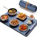 Warming Mat for Food (24"x16") - iTRUSOU 3-Year Classic Electric Warming Tray with 3-Level Temp Control, Rapid Heating 250W Energy-Saving - Rollable Large Food Warming Mat for Parties & Buffet