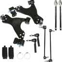 labwork 12pc Front Lower Control Arm w/Ball Replacement for Buick Enclave Replacement for Chevy Traverse