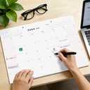8 x Desk Calendar (Jan.2026 Jun.2027) 17" 12.4" with Marked Holidays and 234 Stickers, Large 18 Months Desk Calendar 2026 for Office, Home, School