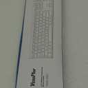 Wireless Keyboard and Mouse Combo - Full Size Slim Thin Wireless Keyboard Mouse with Numeric Keypad 2.4G Stable Connection Adjustable DPI (Grey & Black) (Black & Grey)