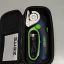 ZEITE 4V Cordless Electric Scissors,Cardboard Cutter with 2 Blades,Storage Box,USB Charging Cable,Power Rotary Cutter,Max Cutting 1/4",for Cardboard Box,Thin Carpet & Plastic, Easy to Hold and Safe (Blue)