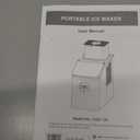 Electactic Countertop Ice Cube Maker, 12Pcs Ready in 13 Mins, 26Lbs/Day