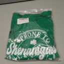 St Patricks Day Shirt Women Luck Shamrock Shirts Cute Saint Patricks Day Crop Top Irish Raglan Shirt (S)