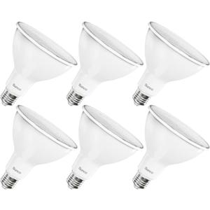 Sunco 6 Pack Outdoor Flood Light Bulb LED PAR38, Exterior Spotlight Bulbs, Weatherproof, 1050 LM, 13W (100W Equivalent), 5000K Daylight, Wet Rated, Dimmable, E26 Base UL