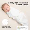 3-Pack Organic Baby Swaddle Sleep Sacks - Swaddles for Newborns, Infant 0-3 Months, Baby Girls, Boys, Soft & Snug Newborn Sleep Sack, Nursery Swaddling Blankets (Daffodil, OS)