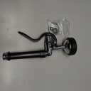 Pre Rinse Sprayer Commercial Sink Sprayer Head,1.42GPM Spray Valve Dish Nozzle with Ergonomic Handle, Faucet Parts for Commercial Kitchen Faucet, Chrome Finished Black