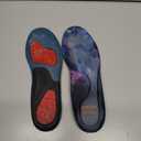 (New) Work Orthotic Insoles - Anti Fatigue Medium Arch Support Shoe Insert Men Women - for Plantar Fasciitis Flat Feet Leg - Relieve Foot Pain - Work Boot Insoles Standing All Day (L, Blue Lines) (L(Men 9.5-10.5||Women 10.5-11.5))