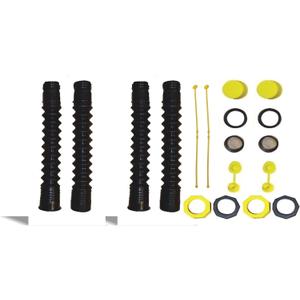 EZ-POUR HI-FLO Spout Replacement With Extension & Vent Kit (Pack of 2) | Fits 1-3/4" Openings | Compatible With All EZ-POUR Adapters | Allows for FAST Flow & Extends to be a 16 Spout | Fits Water Jugs Or Gas Cans (40051)