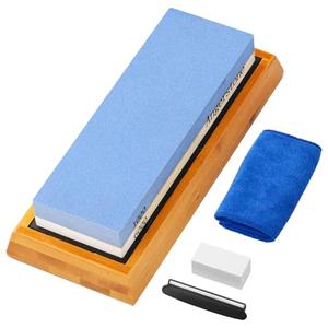 Angerstone Premium Knife Sharpening Stone–Whetstone 1000/6000 Grit, Whetstone Knife Sharpener with NonSlip Base, Best Wet Stone Sharpening Kit, Angle Guide