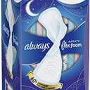Always, Infinity Flexfoam Size 5 Extra Heavy Overnight Flexi-Wings Pads, 22 Count