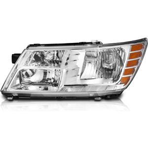 WEELMOTO for 2009-2020 DODGE JOURNEY Headlights Assembly Replacement for 09 10 11 12 13 14 15 16 17 18 19 20 DODGE JOURNEY Headlight Assembly Driver Side Left