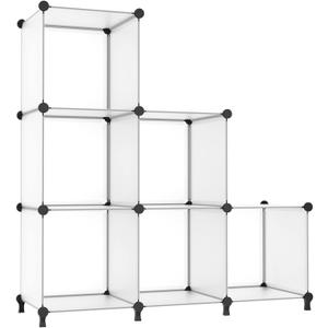 AWTATOS Closet Organizer 6 Cube Closet Storage Shelves DIY Stackable Clothes Storage Organizer Shelving for Closet Bedroom, Home, Translucent