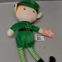 Gloveleya Plush Dolls Saint Patrick's Day Gifts Soft Blessings Doll Shamrock Wishes Plush Elf Baby Gifts for Boy 16" Green