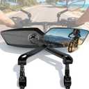 Bike Mirror 1 Pair, Ebike Mirrors for Handlebars, 360 Adjustable Wide Bicycle Rear View Mirror, Scratch Resistant Glass Lens, Safe HD Bike Rear View Mirror for Scooter, Motorcycle, Bike Accessory