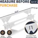 Upgrade 316 Stainless Steel Stove Gap Covers, 2 Pack Stove Gap Filler ALMCALS Stove Gap Guards Range Trim Kit Heat Resistant Oven Gap Filler Between Stovetop and Counter