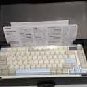 YUNZII B75 PRO Wireless Mechanical Keyboard,  75% Wireless Hot Swappable Gaming Keyboard with Five-Layer Padding&Knob, BT/2.4GHz/USB-C, RGB (Light Blue, LEOBOG Reaper Switch)