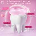 2 x Niacinamide Whitening Toothpaste, Effectively Whitens Teeth, with Peach & Mint Flavor - Stain Removal, Gum Care, Fresh Breath 24HR, Fluoride-Free Gentle Formula for Sensitive Teeth