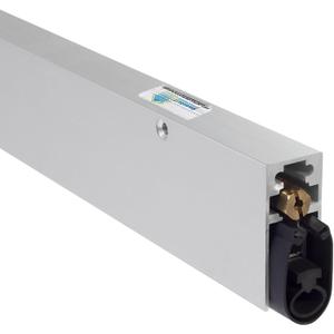 TMS Automatic Door Bottom, Heavy Duty Door Seal - Acoustic Door Sweep - Surface Mounted - Double Seal (36 - Clear Anodized Aluminum)