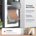 [Petoasis] Dog Door for Sliding Glass Door,Upgrade Magnetic 3 Flap Extreme Weather Doggy Door,Fit 76-3/8" ~ 80-5/8" Sliding Door Dog Door Insert,Large Doggie Door for Sliding Door(L)