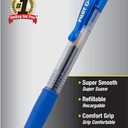 Pilot G2 Premium Gel Roller Pens, Bold Point 1 mm, Blue Ink Pens Bold Point, Pack of 12 - Ideal for School, Journaling, and Office Writing