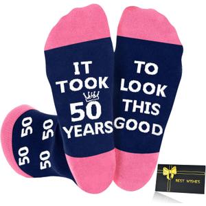 Shintrend 40th 50th 60th Birthday Gift for Women - Funny Socks Birthday Gifts for Her, Gift Ideas for Mom Wife Sister Friends